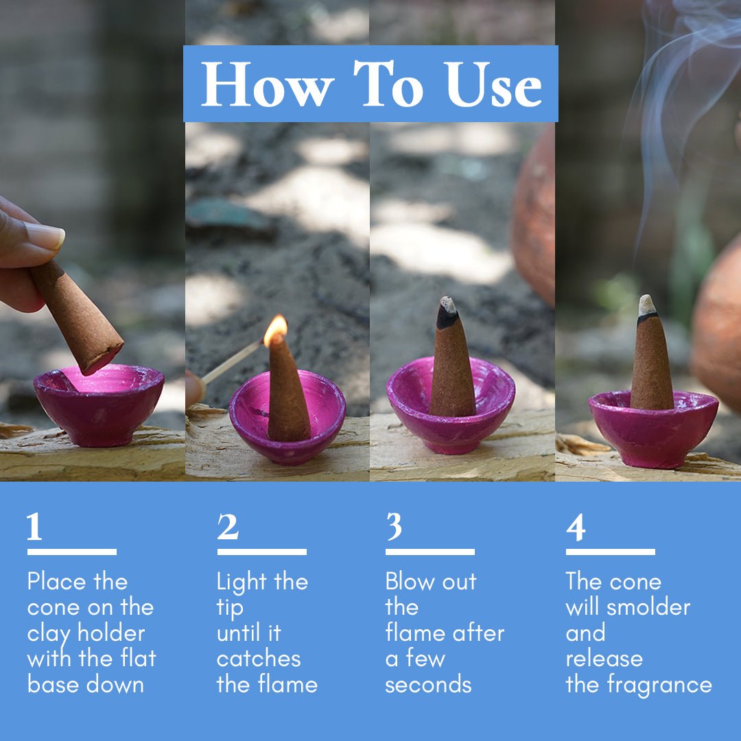Motiya Dhoop - Pure Jasmine Incense Cones – Candles & Fragrances by Boond Fragrances available on Brown Living™. . SKU: BFD05. Img 2.