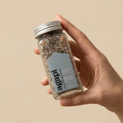 Mugwort Bath Salt | Relaxing Bath Soak | 120 g – Bath Salt on Brown Living™. SKU: MBS-01. Img 4.