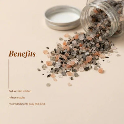 Mugwort Bath Salt | Relaxing Bath Soak | 120 g – Bath Salt on Brown Living™. SKU: MBS-01. Img 3.