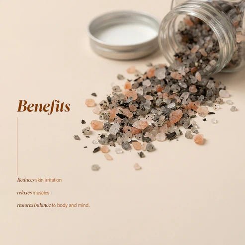 Mugwort Bath Salt | Relaxing Bath Soak | 120 g – Bath Salt on Brown Living™. SKU: MBS-01. Img 3.