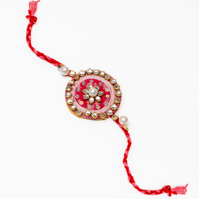Mukta Rakhi | Handmade Designer Rakhi for Raksha Bandhan – Rakhi on Brown Living™. SKU: AM-RAK-Mukta. Img 3.