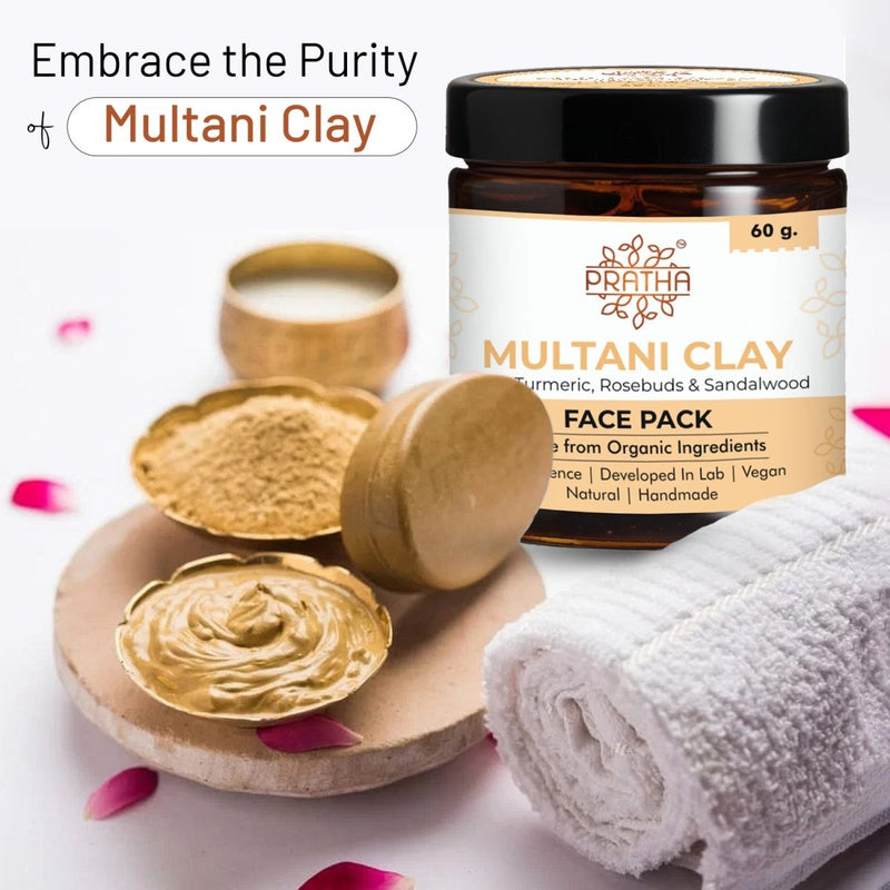 Multani Clay with turmeric and rosebuds (Pack of 2) | Verified Sustainable Face Pack on Brown Living™