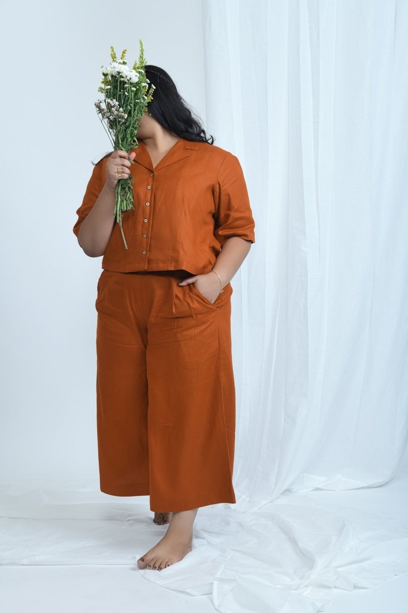 Multi Pocket Hemp Wide Leg Pants | Limited Edition Color | Verified Sustainable Womens Pants on Brown Living™