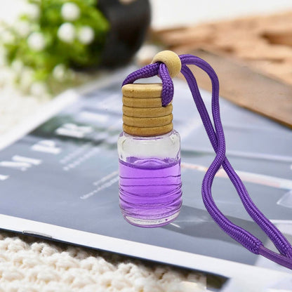 Round Car Aromatizer/ Diffuser Bottle with Essential Oil | Verified Sustainable by Brown Living™