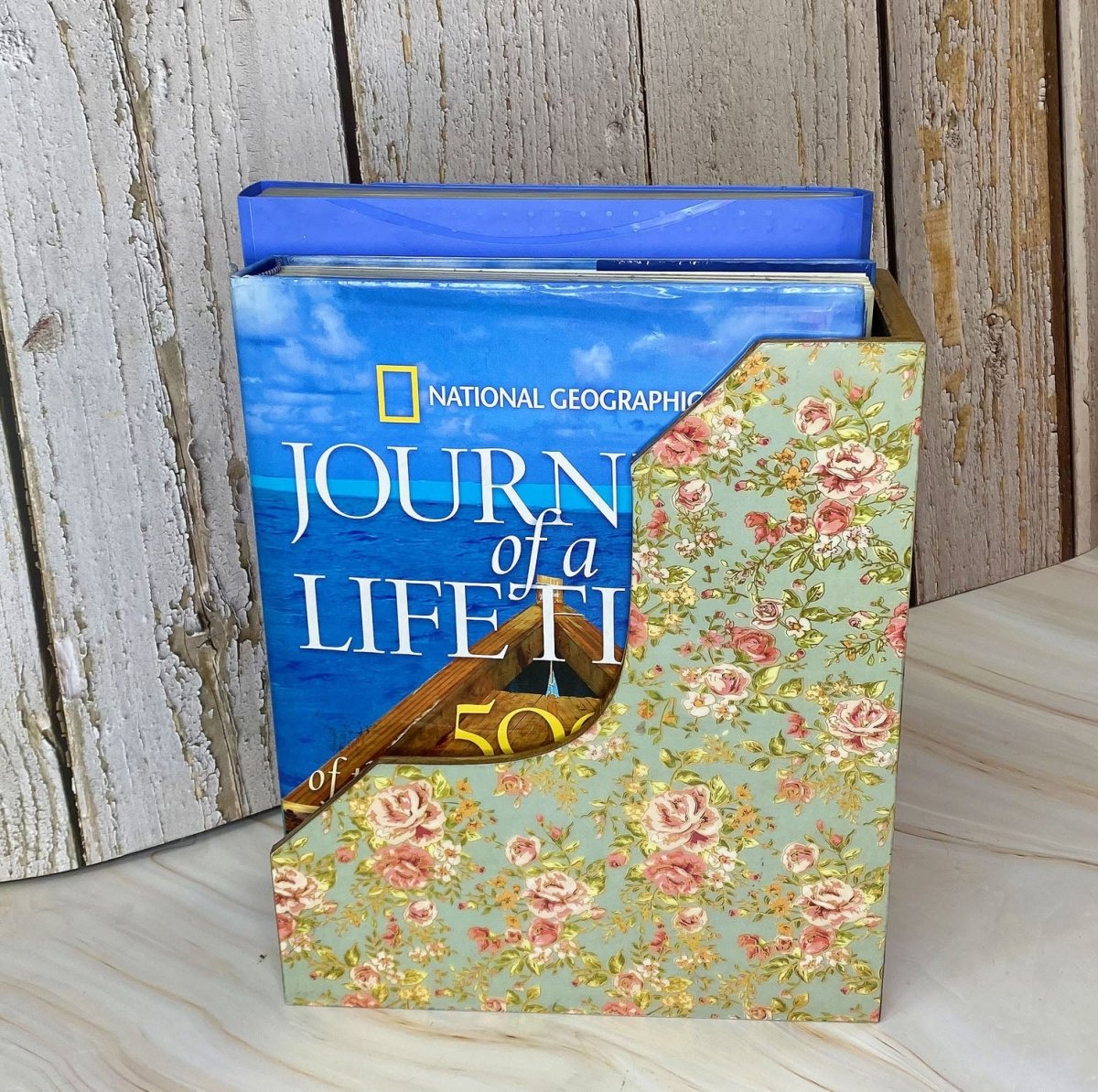 Multicolor Wooden Magazine Holder – Home Decor by The Mohraj available on Brown Living™. Magazine Holder . SKU: Maga. Img 3.