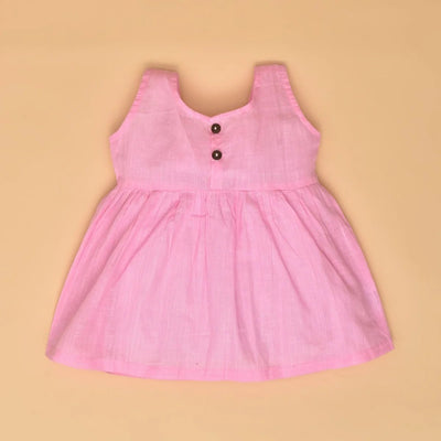 Multicolour Pure Cotton Hand Embroidered Baby Dress Combo - Set of 3 – Kids Frocks & Dresses on Brown Living™. SKU: STRCOTMULTFROCOM02 - Sn. Img 5.