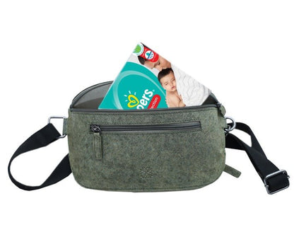 Multifunctional Sustainable Sling Bag | Eco - Friendly Everyday Carry – Sling Bag on Brown Living™. SKU: ZK27. Img 4.