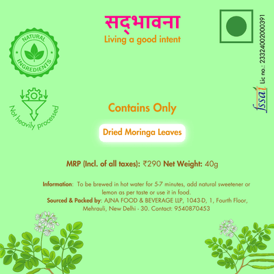 Multipurpose Moringa Tea Leaves (40g) | Pure Dried Moringa – Tea on Brown Living™. SKU: moringa1. Img 6.