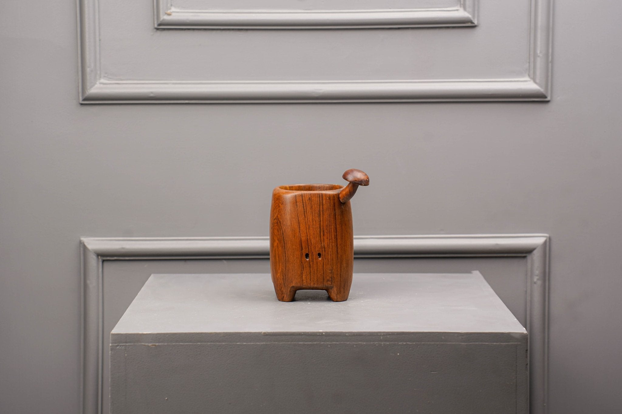 Mushroom Tail Wooden Desk Organiser Medium | Multipurpose Holder – Desk Organizers on Brown Living™. SKU: MMT. Img 4.