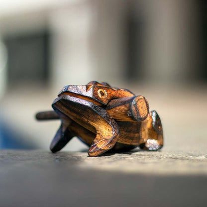 Musical Wooden Frog | Verified Sustainable by Brown Living™