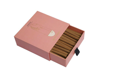 Musk Rose Dhoop Sticks | 50 Fragrant Sticks with Reusable Holder – Home Decor on Brown Living™. SKU: MRID001. Img 1.