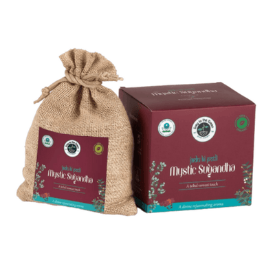 Mystic Sugandha Aroma Pouch | Divine Mystic Fragrance | Natural Aroma – Fragrance Diffusers on Brown Living™. SKU: B001-MysticSugandha. Img 1.