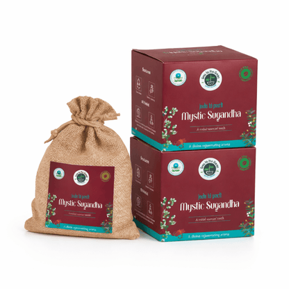 Mystic Sugandha Aroma Pouch (Pack of 2) | Divine Mystic Fragrance – Fragrance Diffusers on Brown Living™. SKU: BLP2001-MysticSugandha. Img 1.