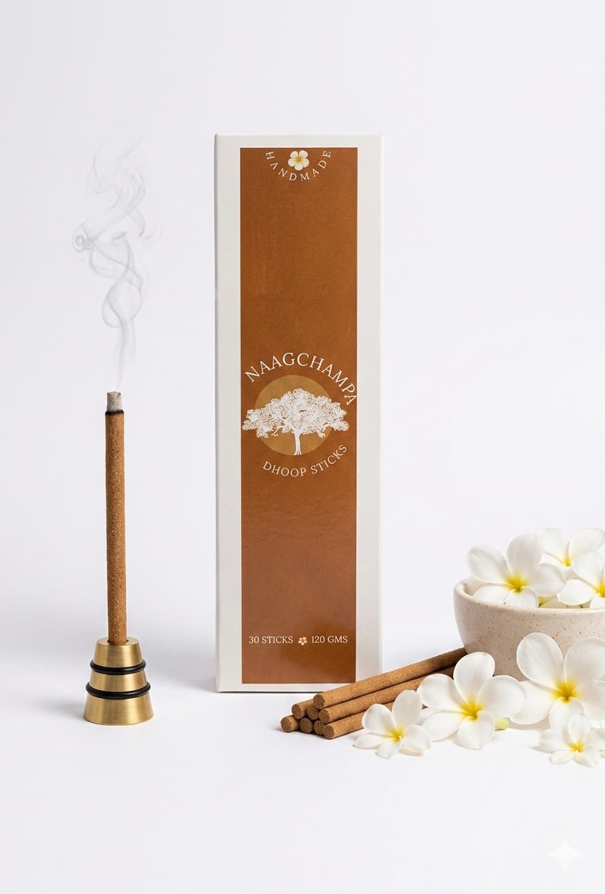 Naagchampa Dhoop Sticks | Floral & Soothing Incense – Pooja Needs on Brown Living™. SKU: EMDS06_1. Img 5.