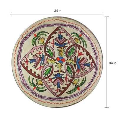 Namda Round Rug | 3 inch – Mats & Rugs on Brown Living™. SKU: b0_rug_0228. Img 16.