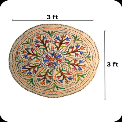 Namda Round Rug | 3 inch – Mats & Rugs on Brown Living™. SKU: b0_rug_0228. Img 5.