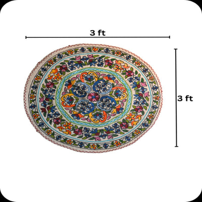Namda Round Rug | 3 inch – Mats & Rugs on Brown Living™. SKU: b0_rug_0228. Img 6.