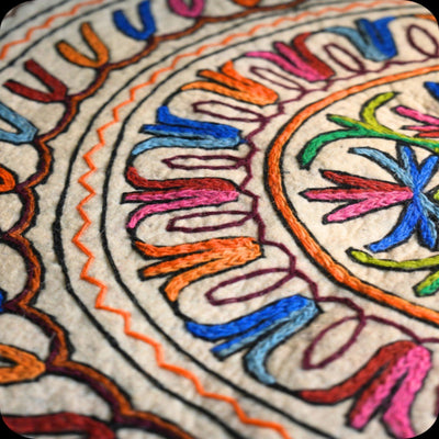 Namda Round Rug | 3 inch – Mats & Rugs on Brown Living™. SKU: b0_rug_0228. Img 8.