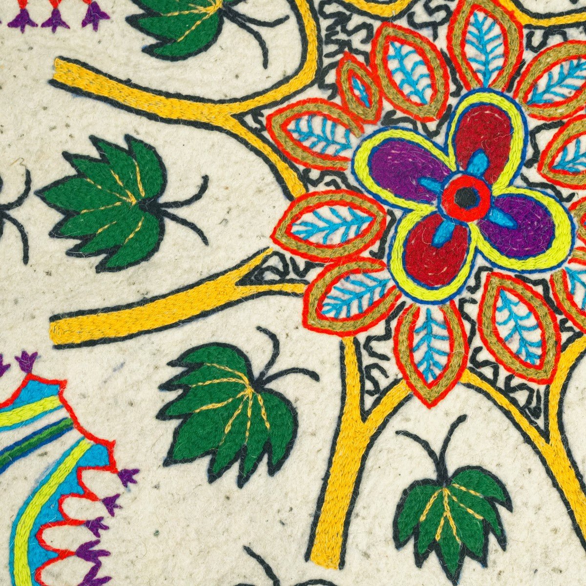 Namda Round Rug | 4 inch – Mats & Rugs on Brown Living™. SKU: b0_rug_0189. Img 4.