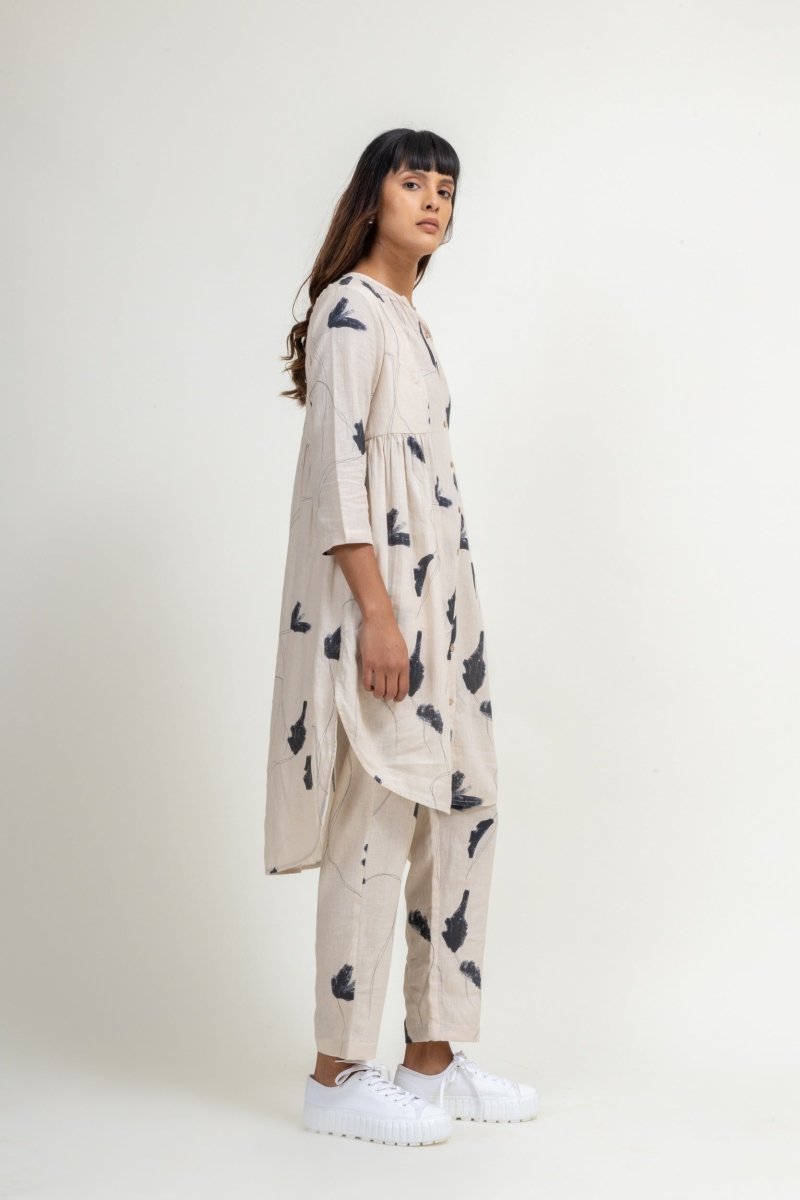 Naomi - Upcycled Cotton Linen Printed Set | Verified Sustainable by Brown Living™