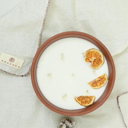 Narangi Soy Wax Candle | Tropical Citrus Fragrance | 4 Sizes Available – Candles & Fragrances on Brown Living™. SKU: CAN007_5. Img 6.