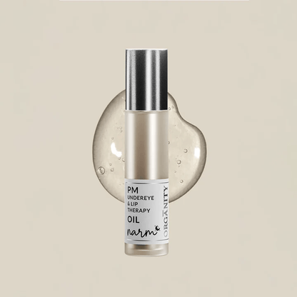 Narm Dusk & Dawn Lip Elixir – AM Tint & PM Lip Therapy Duo – Lip Combo Pack on Brown Living™. SKU: ORG - NARM - LIPDUO01. Img 4.