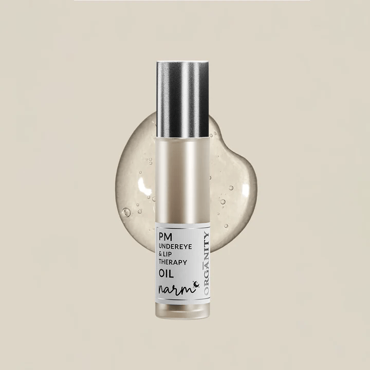 Narm Dusk & Dawn Lip Elixir – AM Tint & PM Lip Therapy Duo – Lip Combo Pack on Brown Living™. SKU: ORG - NARM - LIPDUO01. Img 4.