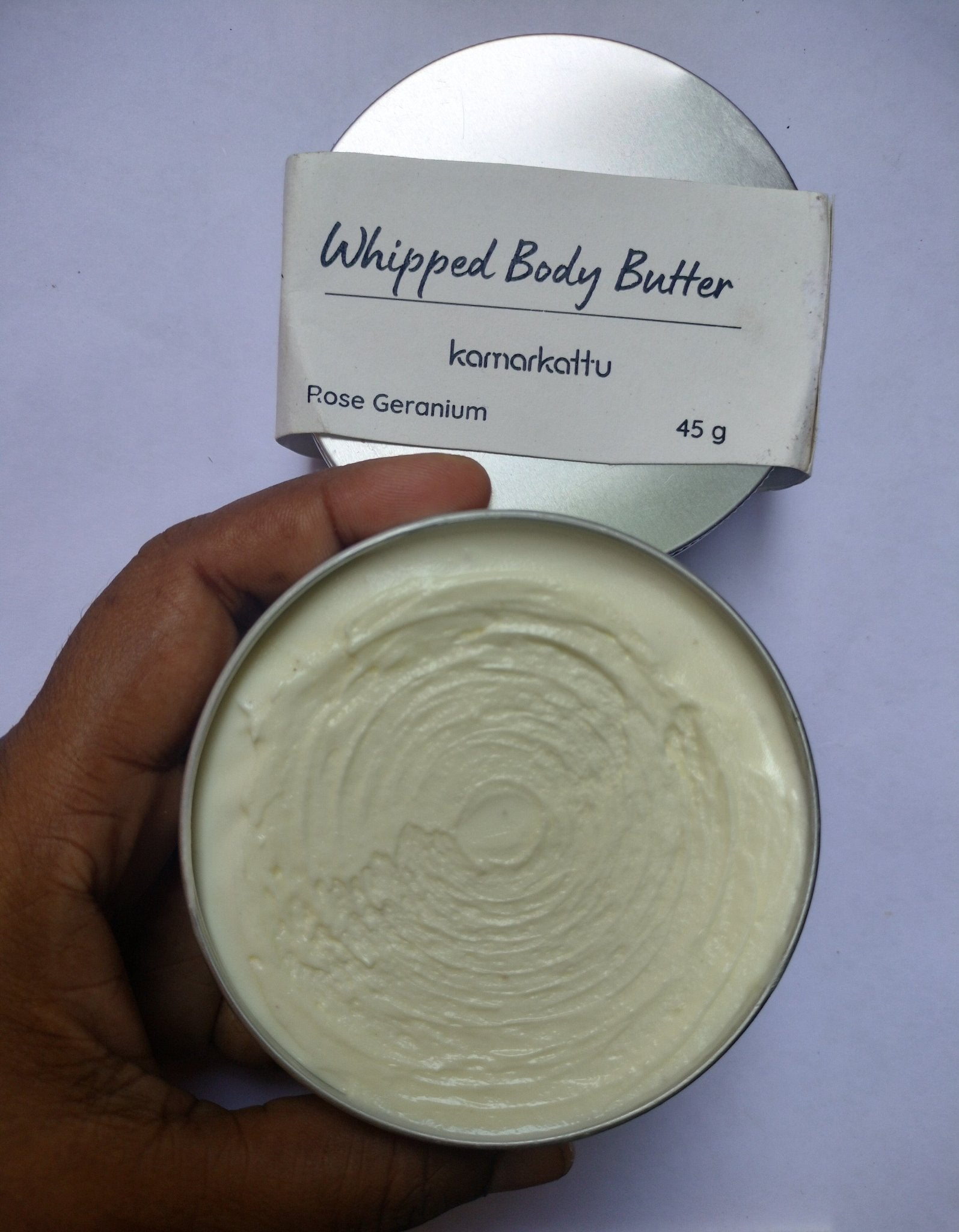 Natural Body Butter - Rose Geranium - 45 g – Body Butter on Brown Living™. SKU: 148-12917-RGBB. Img 4.