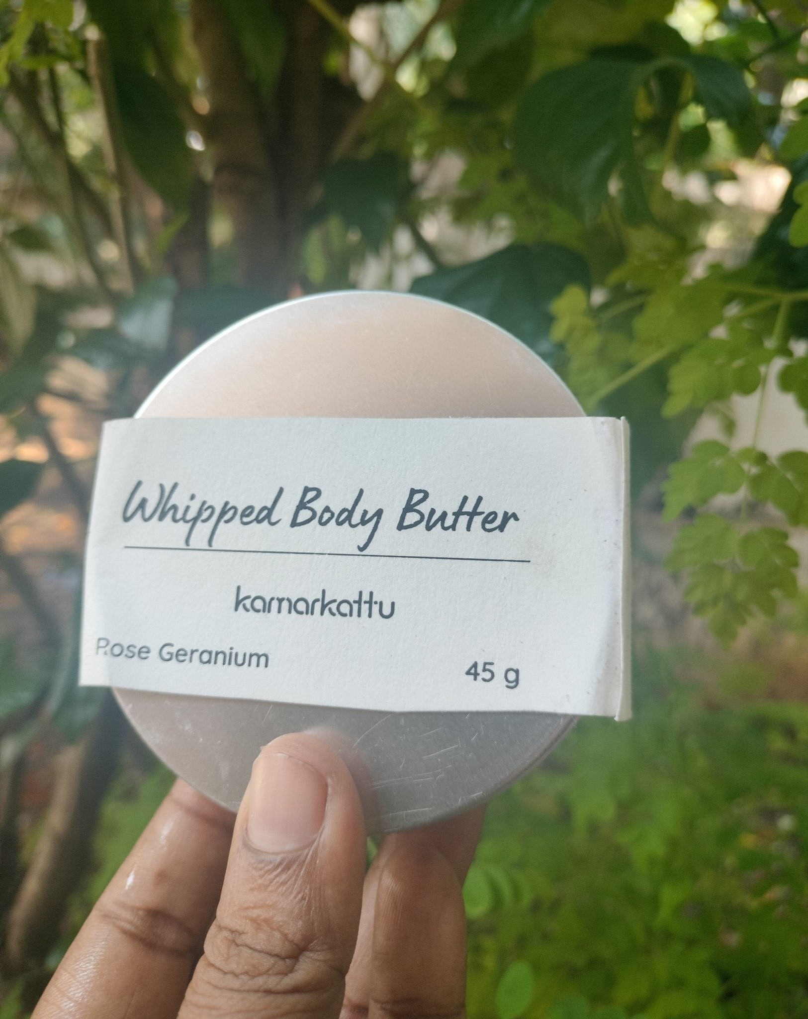 Natural Body Butter - Rose Geranium - 45 g – Body Butter on Brown Living™. SKU: 148-12917-RGBB. Img 3.