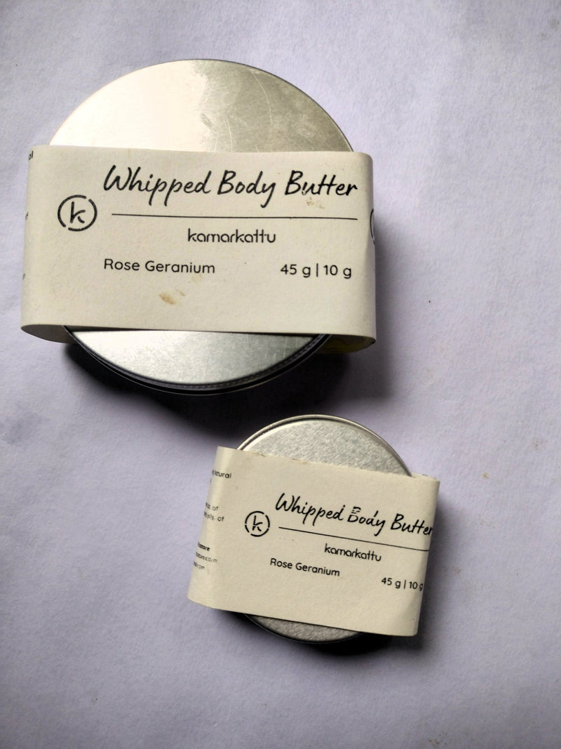 Natural Body Butter - Rose Geranium - 45 g | Verified Sustainable by Brown Living™