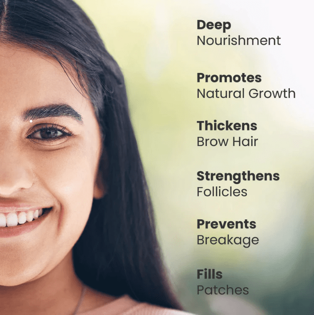 Natural Brow Nourishing Oil for Fuller-Looking Brows Oil | 10ml – Eye Oil on Brown Living™. SKU: JO-8. Img 4.
