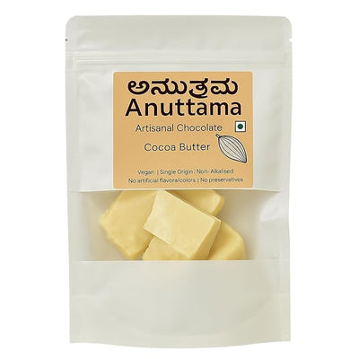 Natural Cacao Cocoa Butter Pure Skin And Hair Care – Chocolates on Brown Living™. SKU: cocoa_butter_1kgN. Img 1.
