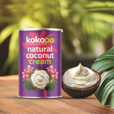 Natural Coconut Cream | Pack of 1 | Rich, Pure & Creamy – World Gourmet Food on Brown Living™. SKU: NCC - 400 - 1. Img 1.