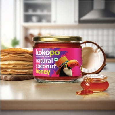 Natural Coconut Honey | Pack of 2 | Pure Bee - Free Honey Delight – Honey & Syrups on Brown Living™. SKU: NCH - 350 - 2. Img 3.