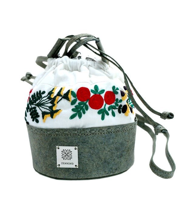 Natural Coconut Leather Jhola Bag – Womens Handbag on Brown Living™. SKU: ZK15. Img 2.