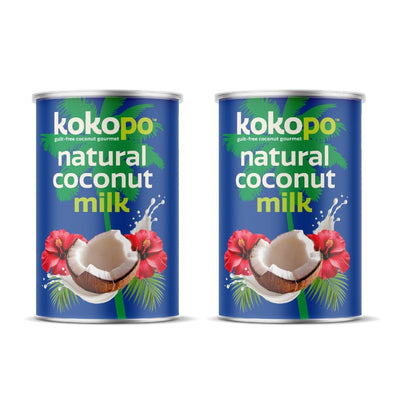 Natural Coconut Milk | Pack of 2 | Dairy - Free Delight – Vegan Milk on Brown Living™. SKU: NCM - 400 - 2. Img 1.