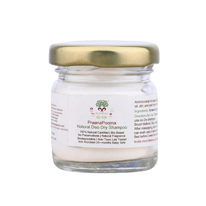 Natural Deo Dry Shampoo – Hair Shampoo Powder on Brown Living™. SKU: ARH_24. Img 1.