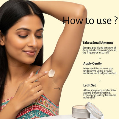 Natural Deodorant Cream | Citrus Zest | With Jojoba & Almond Oil – Deodorant on Brown Living™. SKU: SKUD003. Img 5.