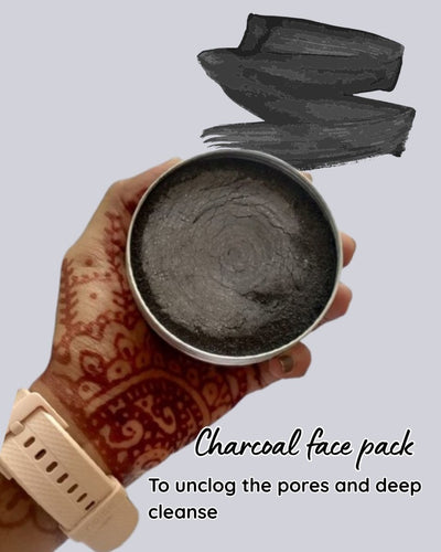 Natural face pack/ scrub : 90 g – Face Pack by Kamarkattu Ecostore available on Brown Living™. Activated Charcoal . SKU: ACFP. Img 7.