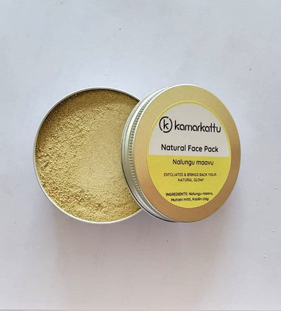 Natural face pack/ scrub : 90 g – Face Pack by Kamarkattu Ecostore available on Brown Living™. Multani Mitti . SKU: MMFP. Img 14.
