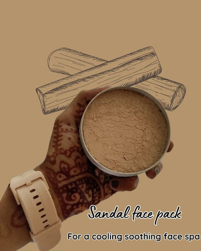 Natural face pack/ scrub : 90 g – Face Pack by Kamarkattu Ecostore available on Brown Living™. Sandalwood . SKU: SFP. Img 6.