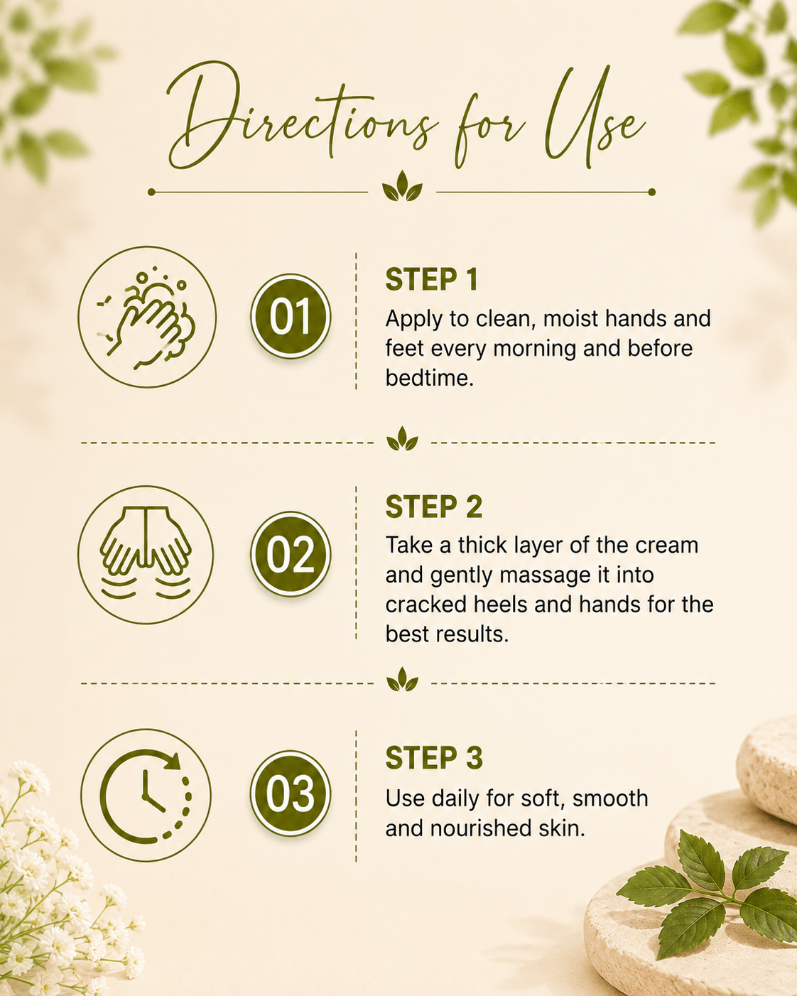 Natural Hand & Feet Cream - 30g – Foot Cream on Brown Living™. SKU: PERE21. Img 3.