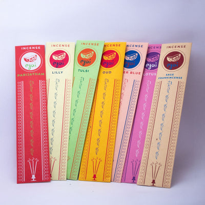Natural Incense Sticks – Aromatic Sticks for Home & Meditation – Candles & Fragrances on Brown Living™. SKU: EGINS01. Img 1.