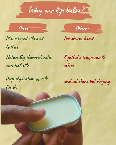 Natural Lip Balm : 10g – Lip Balms on Brown Living™. SKU: blb. Img 2.