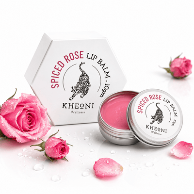 Natural Lip Balm | Spiced Rose Moisturizer with Shea Butter & Vitamin – Lip Balms on Brown Living™. SKU: FFLBSR010G. Img 1.