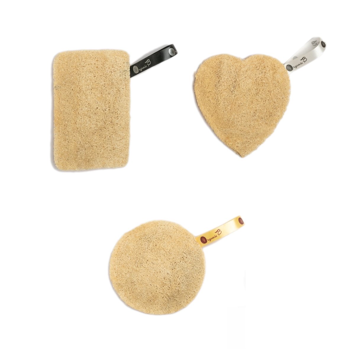 Natural Loofah Shaped 3 Piece Pack | Verified Sustainable by Brown Living™