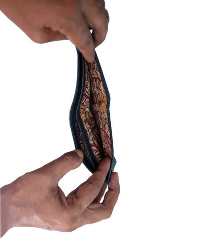 Natural Mens Wallet | Made of Coconut Leather – Mens Wallet on Brown Living™. SKU: ZK8SDW-685-1. Img 5.