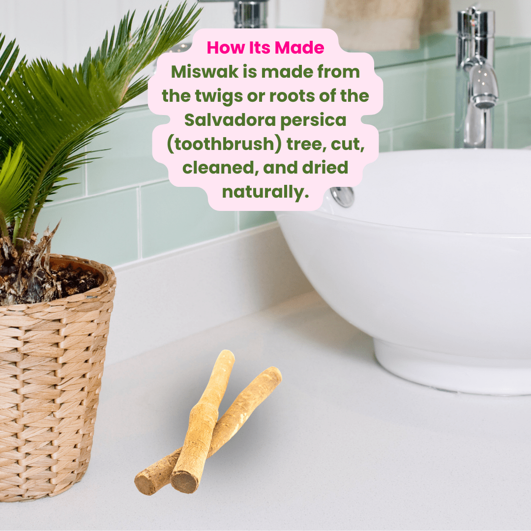 Natural Miswak Stick | Organic Datun | Pack of 5 – Oral Care on Brown Living™. SKU: B0FZSRLDMV. Img 3.