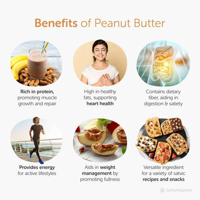 Natural Peanut Butter Crunchy 500g - Mildly Sweetened with Jaggery – Jams & Spreads on Brown Living™. SKU: 1DS_PBCS - 5H. Img 8.