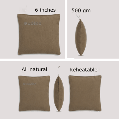 Natural Reusable Heat Bag | Eco Friendly Pain Relief Therapy – Medical Care on Brown Living™. SKU: hb0010. Img 2.